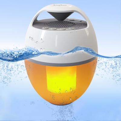 CT602F Waterproof with Flame lights floating Bluetooth speaker 