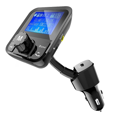 HK303 LCD Screen PD Charger Port Bluetooth Handsfree +FM Transmitter 