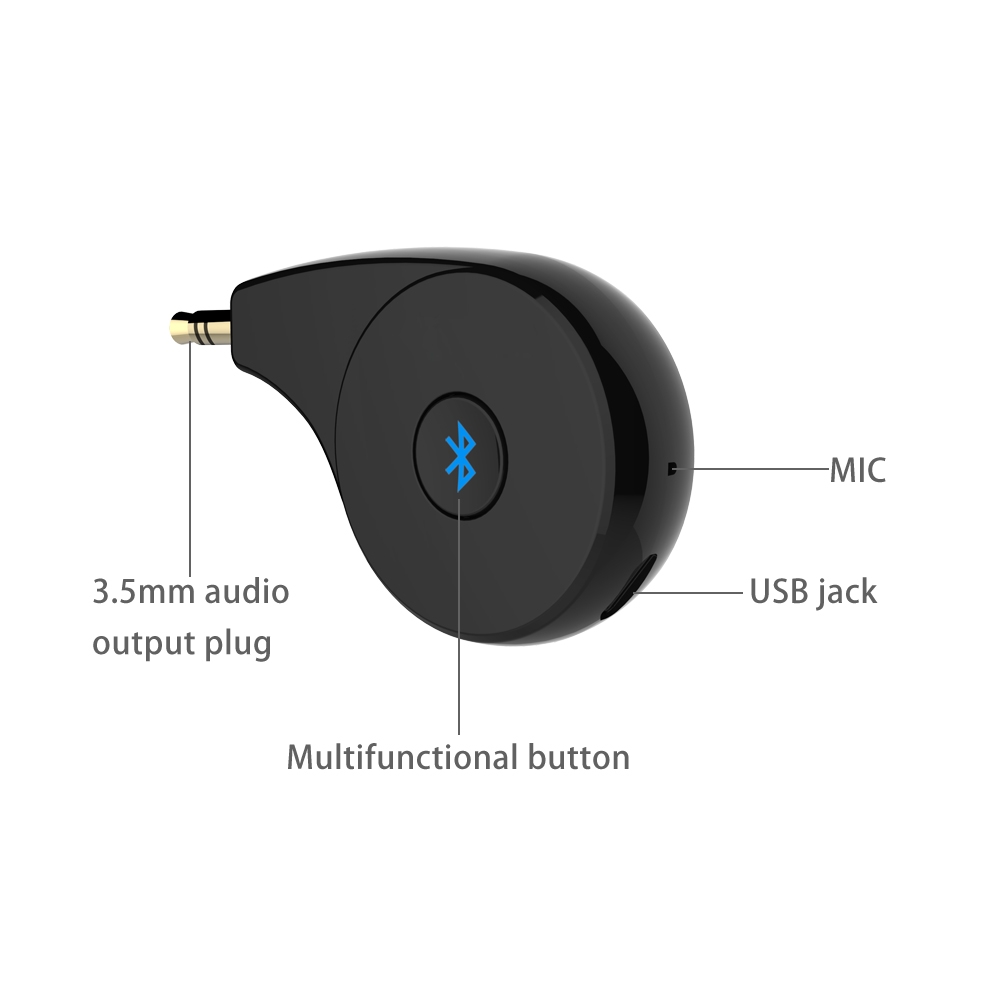 HK011 Wireless Audio Receiver Bluetooth Handsfree Car KitHaike plastic